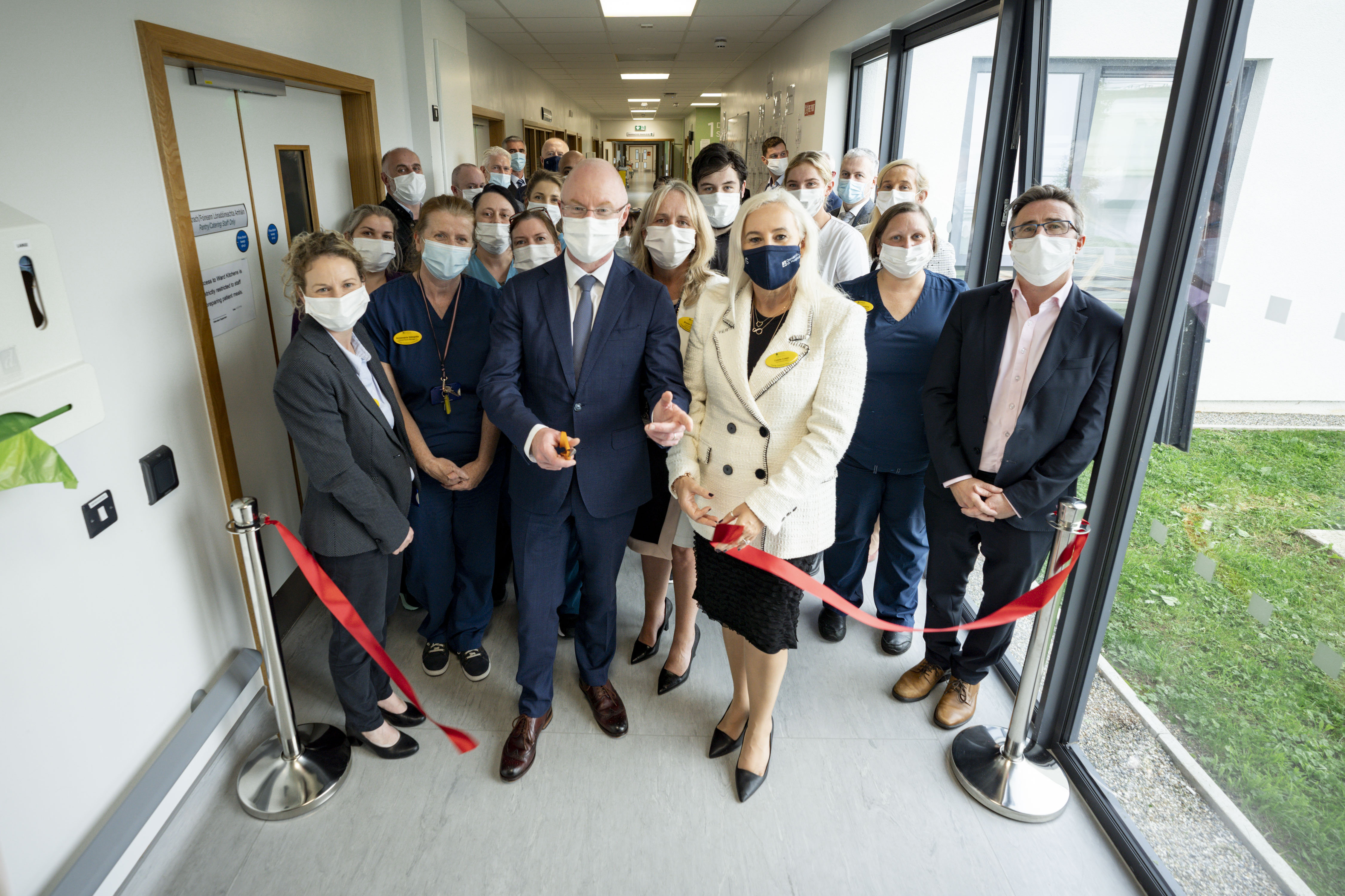 Minister for Health Stephen Donnelly officially opens the new haematology/oncology ward at University Hospital Limerick