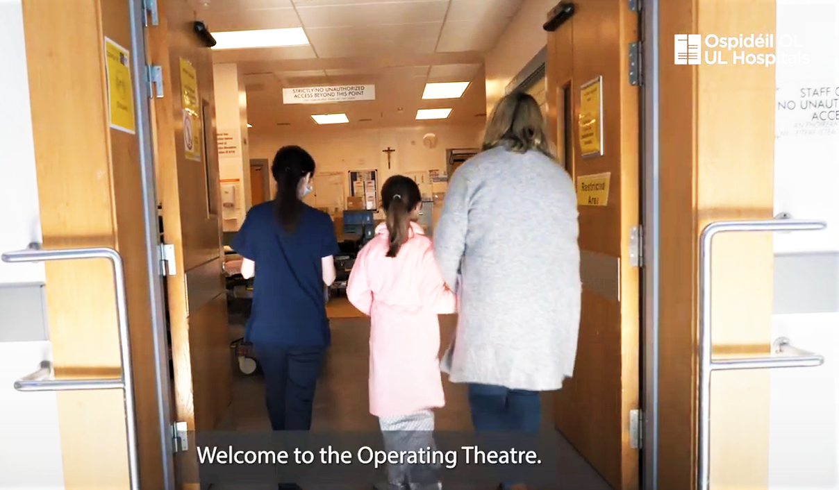 virtual tour video guides viewers through a number of areas in UHL